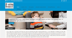 Desktop Screenshot of myhearingresources.com