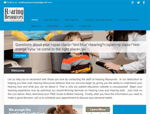 Tablet Screenshot of myhearingresources.com
